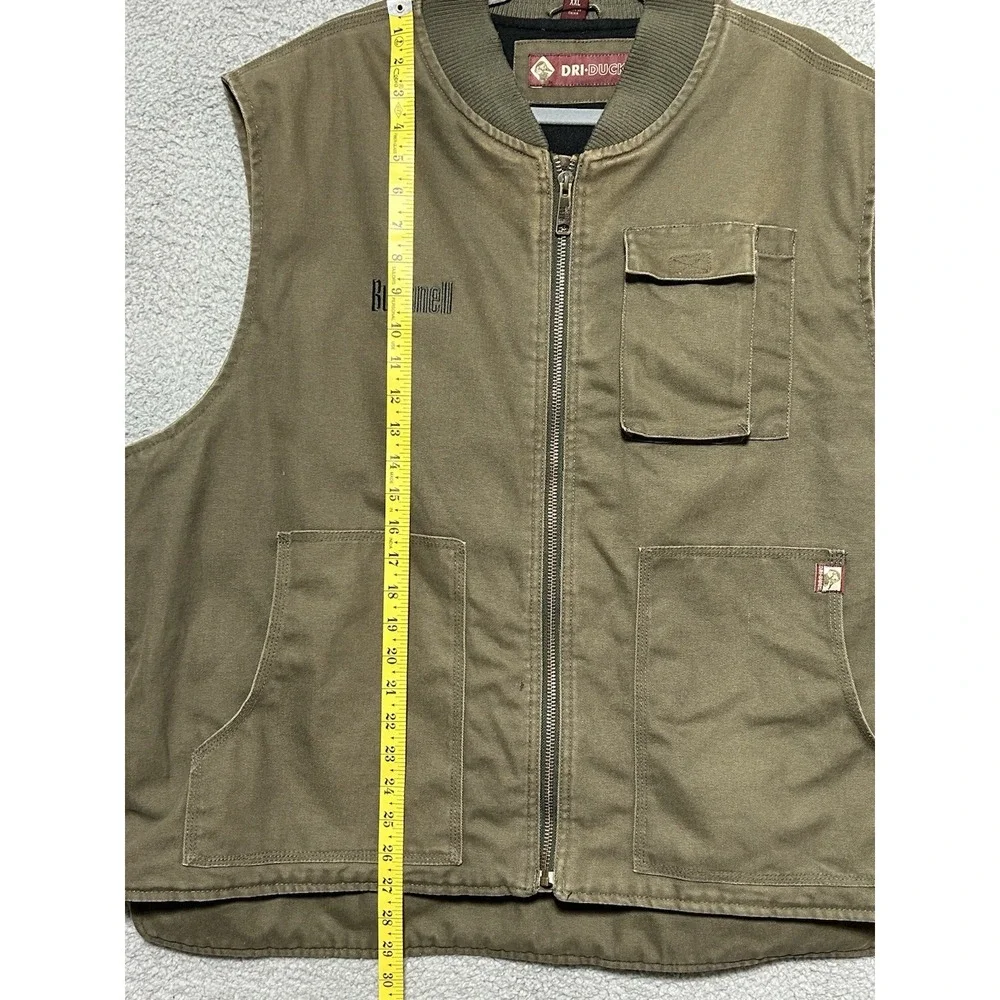 Dri Duck Mens Size‎ 2XL Trek Insulated Canvas Workwear Vest Field Bushnell